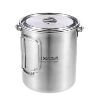 LIXADA Taza De Acero Inoxidable Portátil De 750ml Con Tapa Y Manija Plegable Para Camping Cocina Picnic Deportes Al Aire Libre - details 14