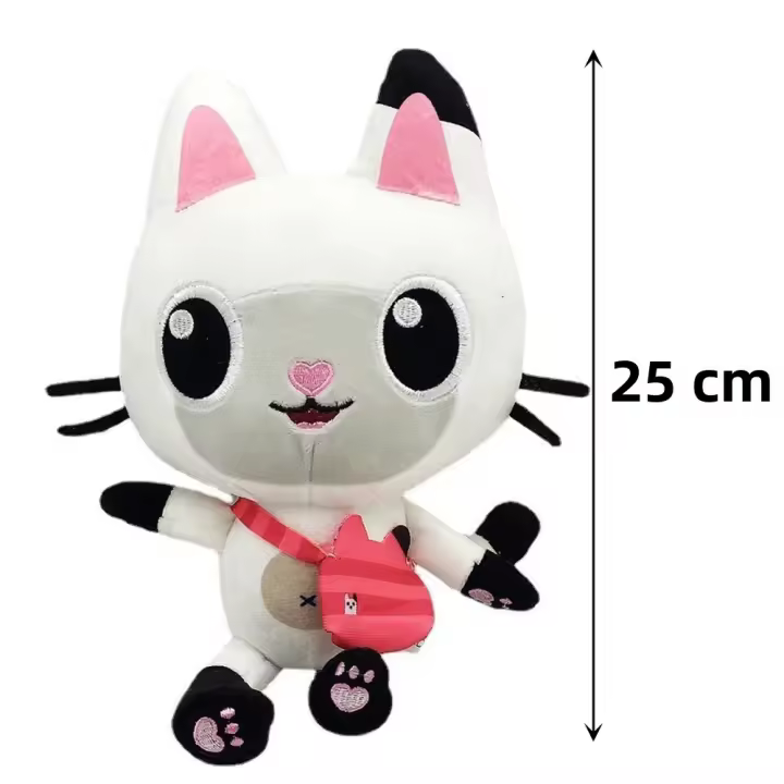 Muñeca De Peluche Gabby Dollhouse Juguete De Dibujos Animados Gato Sonriente Animal De Peluche Abrazo De Gato Para Niñas Regalos De Cumpleaños - 1