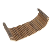 Juguete De Madera Para Animales Pequeños Puente De Escalera Interesante Para Chinchillas Y Hamsters Brindando Diversion Y Ejercicio - details 2