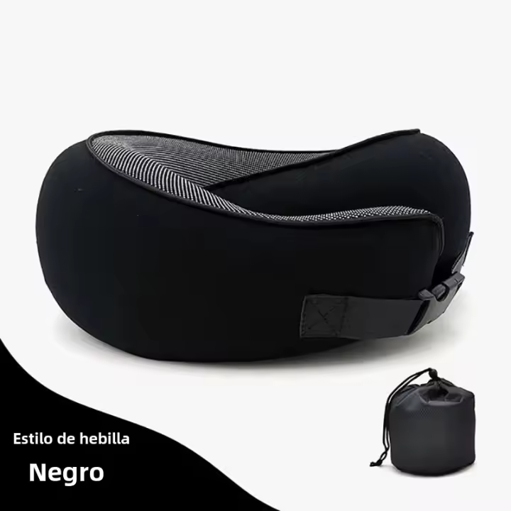 Almohada De Memoria Para El Cuello U Tipo Viaje Portátil Descanso Del Mediodía Aéreo Bolsa De Transporte Soporte Cervical Para Dormir Y Camping - 1