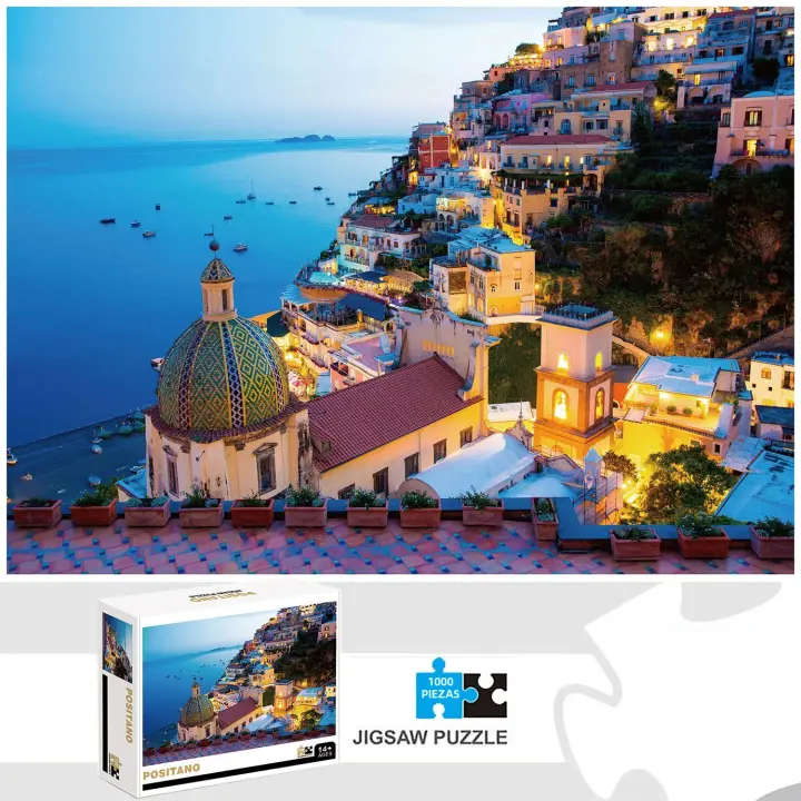 Rompecabezas Positano 1000 Piezas Juego Educativo Para Adultos Y Niños Decoración De Hogar Divertido Y Desafiante Para Familias - 1