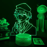 Lámpara LED 3D Anime Bungo Stray Dogs Luz Nocturna Figura Ranpo Para Decoración De Habitación Regalo De Cumpleaños Iluminación Para La Pared - details 1
