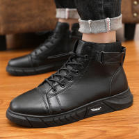 Botas De Piel Para Hombre De Moda Al Aire Libre Botines De Trabajo Ligeros Y Calientes Diseñador Hecho a Mano Clásico Con Cordones Talla Verdadera - details 18