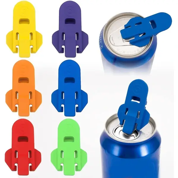 Abrelatas manual simple, juego de 6 abridores de refrescos de colores para latas de cerveza - ¡Abre tus bebidas fácilmente! - 1