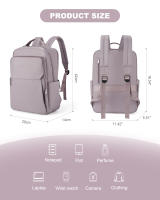 Mochila Para Mujer Versátil Estudiantil Casual Impermeable De Gran Capacidad Con Compartment Para Laptop Bolsa De Viaje - details 3