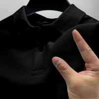 Camisa Polo Casual Para Hombre Verano Streetwear Manga Corta Empresarial Transpirable Rápida Secado Estilo Sólido Tallas S-4XL - details 4
