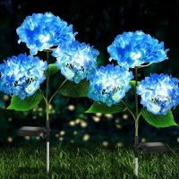 Lámpara Solar LED De Flores De Alquimia 3Cabezas Para Jardín Patio Decoración De Casa Solarium Con Luz De Rosas Y Euforbia Para Vegetales - details 4