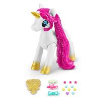 Unicornio Sparkle 25 cm - Accesorios para Peinar y Jugar - Crin Rosa Articulado - Zuru - details 1