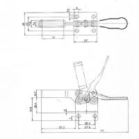 4PCS GH-201B Pinza De Tiraje 100kg Con Libera Rápida Horizontal Herramienta De Fijación Para Carpintería Metal - details 14