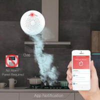 Detector De Fugas De Gas Inteligente ZigBee Sensor Combustible Tuya Seguridad Doméstica Sistema De Alarma Control Remoto Por App Smart Life - details 2