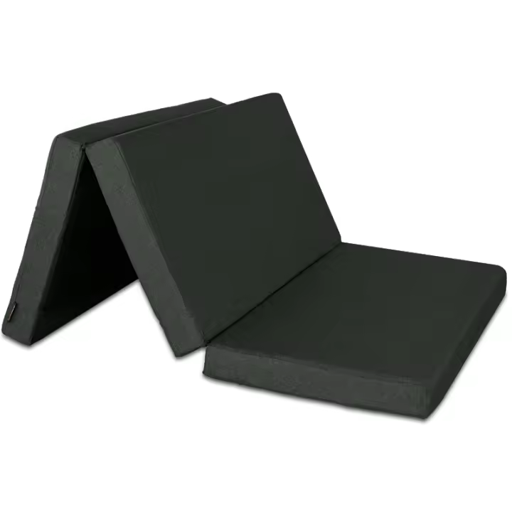 Colchón Plegable con Asa y Cierre - Espuma Extrafirme D25 kg/m3 + 3 cm de Visco - Tela Oxford Impermeable - 1