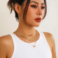 Set De 6 Collares De Lujo Vintage Con Colgante De Mariposa Perla Imitación Para Mujer Multicapa Cadenas Delgadas Aesthetic Y2K Joyería - details 1