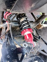 Amortiguador Trasero Para ATV Kart Off-Road Motocicleta 260mm 280mm Accesorios De Modificación Suspensión Resorte Negro Y Rojo - details 0