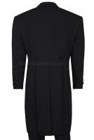 Traje De Noche Negra Para Hombre Estilo Italiano Ajustado Tuxedo De Boda Triciclo Con Chaleco Y Pantalones Conjunto De Comida Formal - details 3