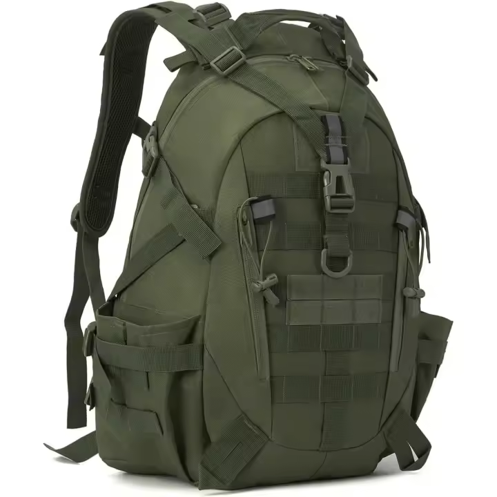 35L Mochara Militar Del Ejército Bug Out Bolsa Paquete de Asalto Al Aire Libre Camping Caza Trekking Daypack, Verde - 1