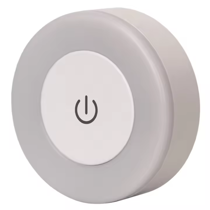Lámpara Nocturna LED De Toque Ahorradora De Energía Recargable Por USB Con Imán Para Pared Luz De Aisle Para Dormitorio Estilo Moderno Tamaño round - 1