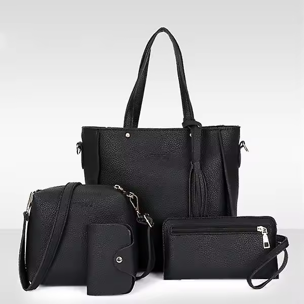 Juego de 4 bolsos de Mano para Mujer, de Piel sintética, para el hombre, Cuatro piezas - 1