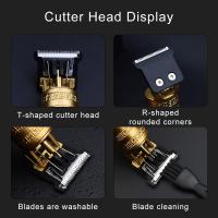 Cortadora De Pelo Eléctrica Vintage T9 Máquina Profesional Para Hombres Recargable Barber Trimmer Para Cabello Barba Y Cuerpo Dragón Buda - details 2