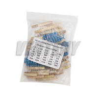 Kit De Resistentes De Película Metálica Assortment 150PCS 300PCS Con Precisión De 1% Valores De Resistencia De 1R~820K Ohm - details 1