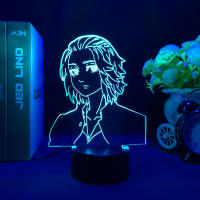 Figura De Anime Tokyo Revengers Lámpara 3D De Acrílico Iluminada Para Decoración De Habitación De Niños Regalo De Cumpleaños Luz Nocturna Con Control Remoto - details 4