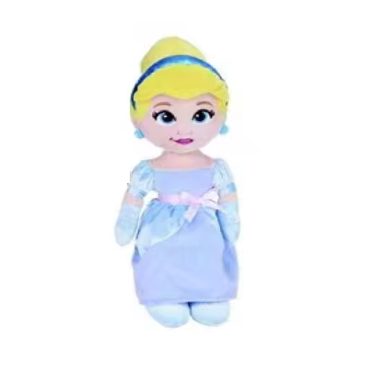 Peluche Princesa Disney 40 cm – Bella, Ariel, Jasmine, Rapunzel o Cenicienta. Elige tu princesa favorita - 1