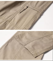 Pantalones De Cargo Casual Para Hombre Clásicos Con Bolsillos Cierre De Cremallera Tallas Grandes Y Extra Grandes Deportivos Y Al Aire Libre Color Caqui Y Gris - details 6