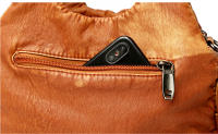 Bolso De Hombro Vintage Yogodlns Para Mujer En Cuero PU Suave Gran Capacidad Bolso De Mano Moda Con Manija De Color Stitching - details 33