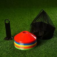 Disco De Entrenamiento De Fútbol Con Logo Redondo Durable Y Suave Obstáculo Para Juego Al Aire Libre Marcador De Campo - details 0