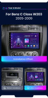 Junsun Radio Coche para Benz Clase C W203 2005 2006 2007 2008 2009 AI Voice 2 din Pantalla Coche Android Auto Multimedia Navegación GPS Auto radio - details 4