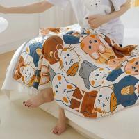 Toalla De Baño De Algodón Gauz Kawaii Para Adultos Y Niños Absorbente Rápido Dibujo Animado Tamaño Grande 70x140cm - details 1