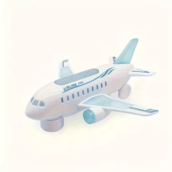 Avión De Pasajeros Para Niños Con Luz Sonido Y Música Juguete Eléctrico De Simulación Aérea Regalo De Cumpleaños Para Niños - 1