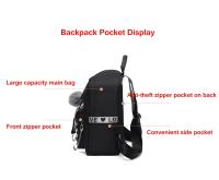 Mochila Oxford Para Mujer Impermeable Con Hombros Estilo Retro Para Niñas Estudiantes Bolsa De Libros Moda Casual Con Cierre De Cremallera - details 5