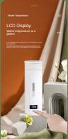 Hervidor Eléctrico Portátil De Té Y Café 110V/220V Termo Con Menú En Inglés Para Viajes Hervir Agua Y Stewable Acero Inoxidable Con Pantalla Digital Protección Anti-Dry Y Overheat - details 13