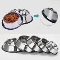 Contenedor De Alimentos Para Mascotas De Acero Inoxidable Con Cuenco De Agua Juego De Alimentación Para Perros Pequeños Y Grandes Duradero - details 0