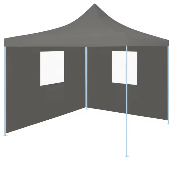 vidaXL Carpa pleglable Pop-Up con 2 paredes 3x3 m antracita - 1