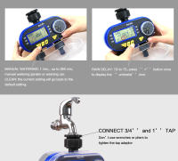 Temporizador Digital De Jardín Con Dos Salidas Válvula De Solenoide Para Riego De Jardín Y Patio Material Plástico Marca Aqualin - details 3