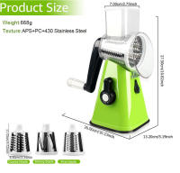 Cortador De Verduras Manual Multifuncional Rueda Rotativa Para Patatas Queso Accesorios De Cocina Ecológico Acero Inoxidable - details 9