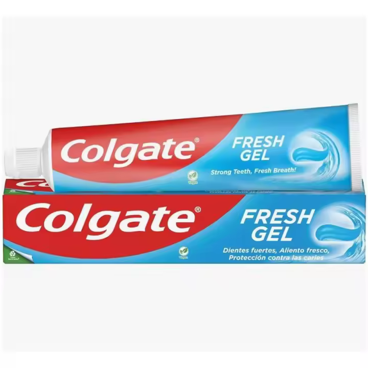Pasta de Dientes Colgate Fresh Gel, Protección Contra Caries, Esmalte Fuerte, Aliento Fresco, Menta Refrescante - Pack 1 Uds x 75 ml - 1