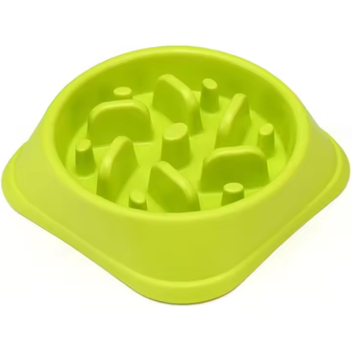 Cuenco de comida lenta para perros y perros pequeños para perder peso para ayudar a la digestión Utensilios para mascotas Cuenco para perros de comida lenta (verde) - 1