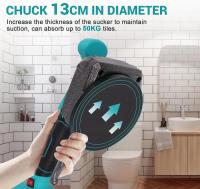 21V Máquina eléctrica para azulejos, herramienta vibratoria de colocación de azulejos de pared, ventosa agrandada, pavimentación de azulejos para el hogar para batería Makita - details 0