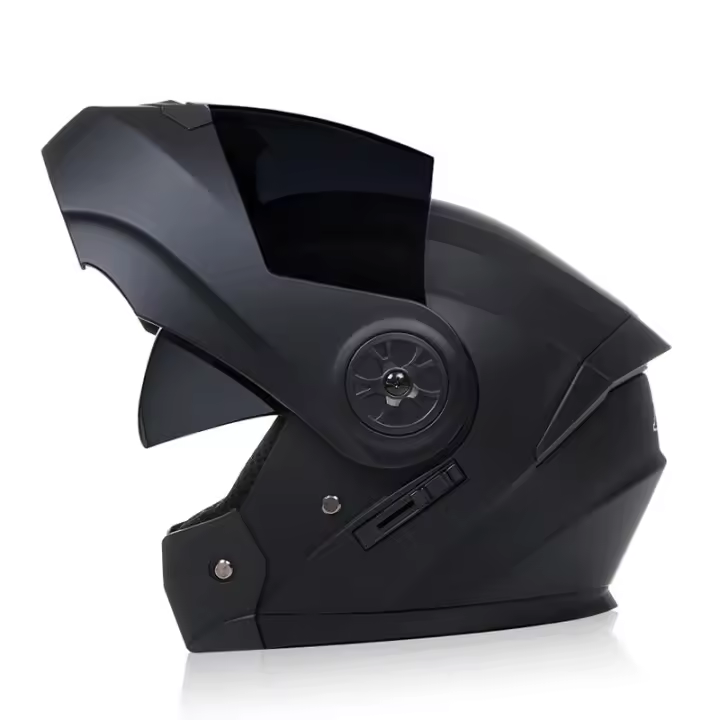 Personalidad Flip Up Helmet de La Motocicleta de Doble Lente Cascos Modulares Forro Lavable Helmet de La Motocicleta Bluetooth Dot Certificación Hombre Mujer - 1