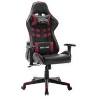 vidaXL Silla de gaming de cuero sintético en color Negro y verde/Negro y blanco/Negro y azul y más | cómodas modernas ergonómicas para comedor cocina salón hogar - details 4