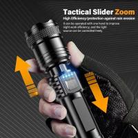 Linterna Telescopio LED Potente 9900LM Recargable USB Con Pantalla De Batería Luz Exterior Para Camping Pesca - details 12