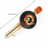Adaptador De Válvula Para Estufa De Gas Butano Camping Con Tubo Y Regulador De Presión Accesorio De Cocina Al Aire Libre - details 2