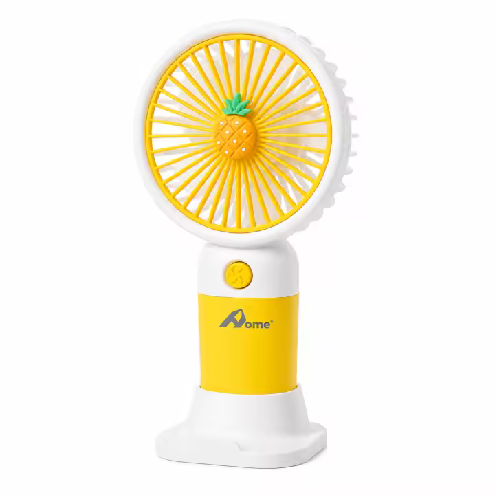 Home-Mini Ventilador Portátil USB con Diseño de Frutas, Súper Bonito y Compacto, 3 Velocidades, Recargable, Silencioso, Ideal para Verano y Regalo - 1