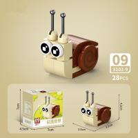 Bloques De Construcción De Animales Del Mundo Insecto Scorpion Mantis Hormiga Araña Pájaro Marino Regalo Para Niños Adornos De Escritorio Bloques Pequeños Compatible Con Lego ABS Sin Batería - details 31