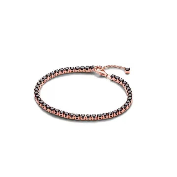 Pulsera Tenis Negra Brillante, Ref: 581469C02 - 1