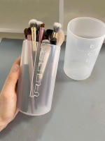 Porta-Pincel De Maquillaje Retráctil Transparente Con Almohadilla Antipolvo Portátil Soporte De PVC Para Almacenamiento De Pinceles De Maquillaje - details 5