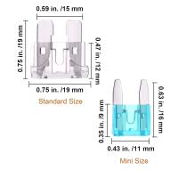 Kit De Fusibles Para Coche 120 Piezas Tamaño Estándar Y Mini Reemplazo Para Coche RV Camión Barco Fusibles De Tipo Hoja - details 4