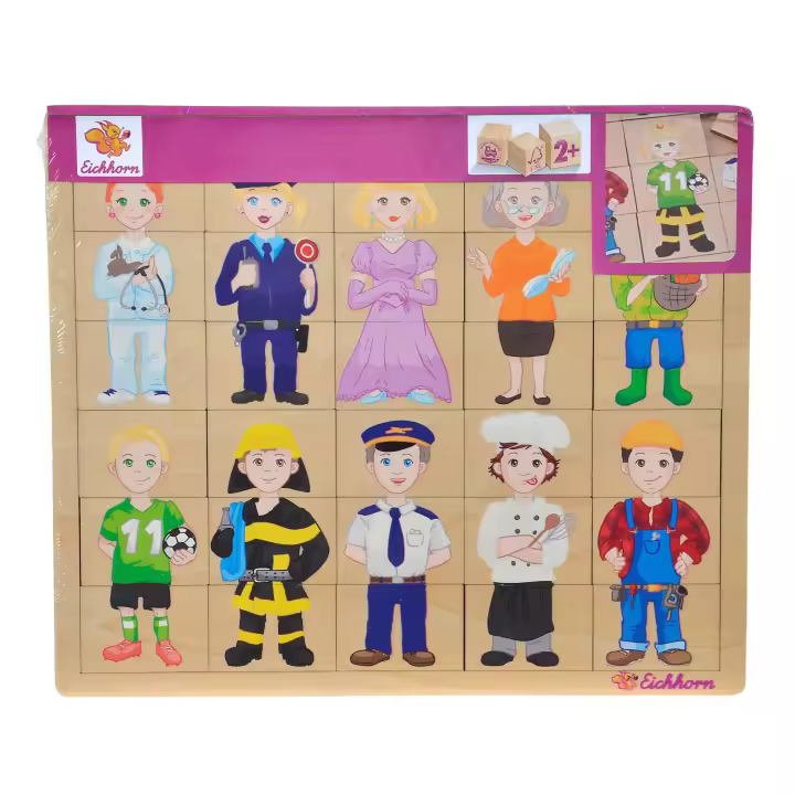Puzzle Eichhorn Encajable de madera. Profesiones - 1
